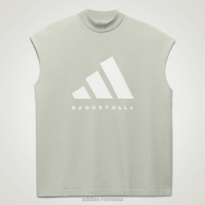Adidas maiou de baschet verde fierbinte unisex verde 2JBN13606
