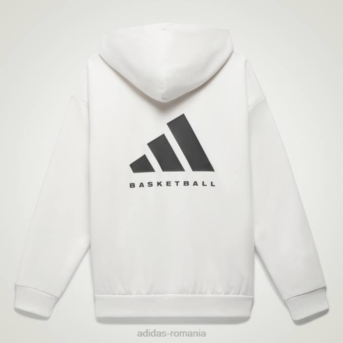 Adidas modă hanorac alb baschet unisex alb 2JBN770