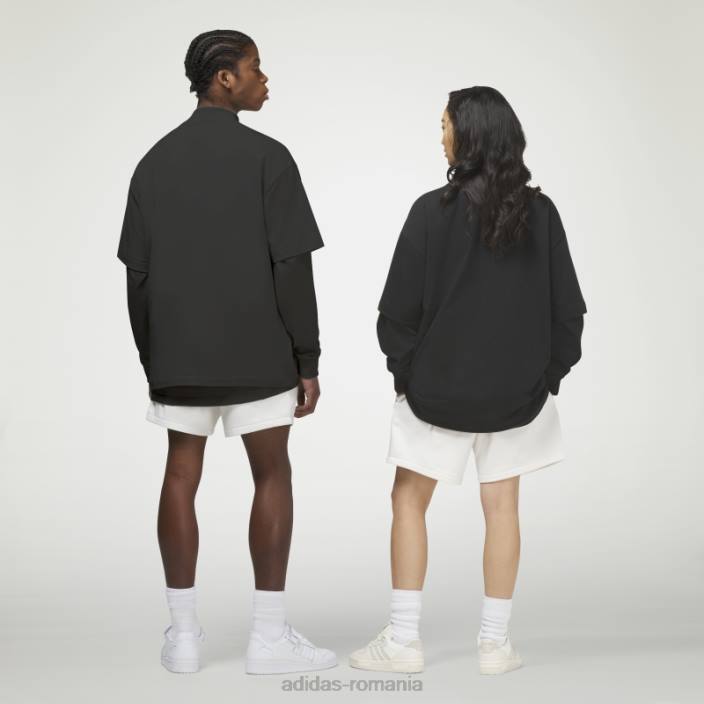 Adidas modă tricou negru de baschet unisex negru 2JBN1433