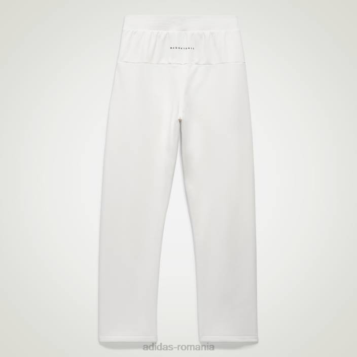 Adidas pantaloni de trening albi de baschet unisex alb 2JBN4943