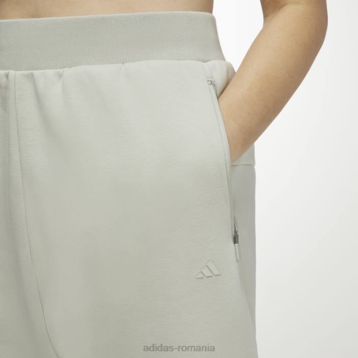 Adidas pantaloni de trening de baschet de modă verde unisex verde 2JBN5576