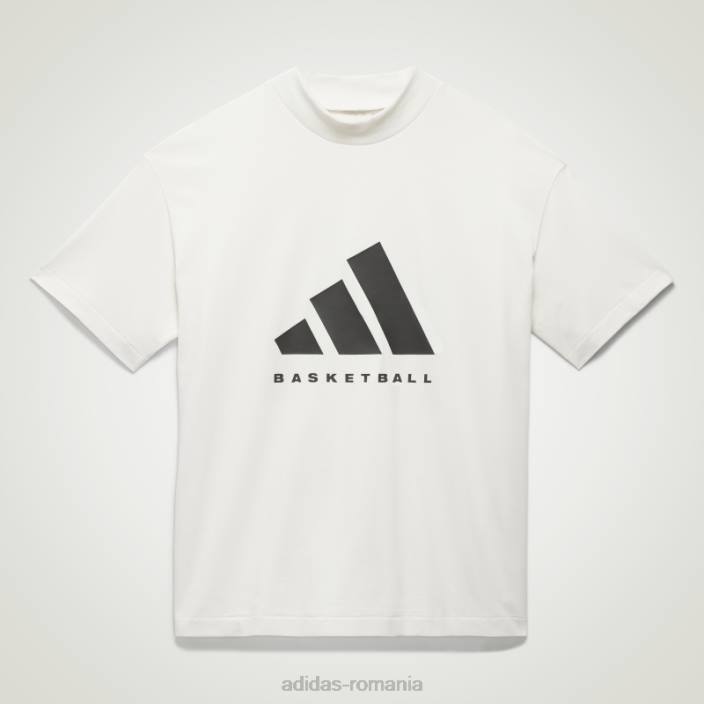 Adidas tricou de baschet fashion alb unisex alb 2JBN5008