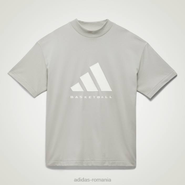 Adidas tricou de baschet metal gri fashion unisex gri metal 2JBN806