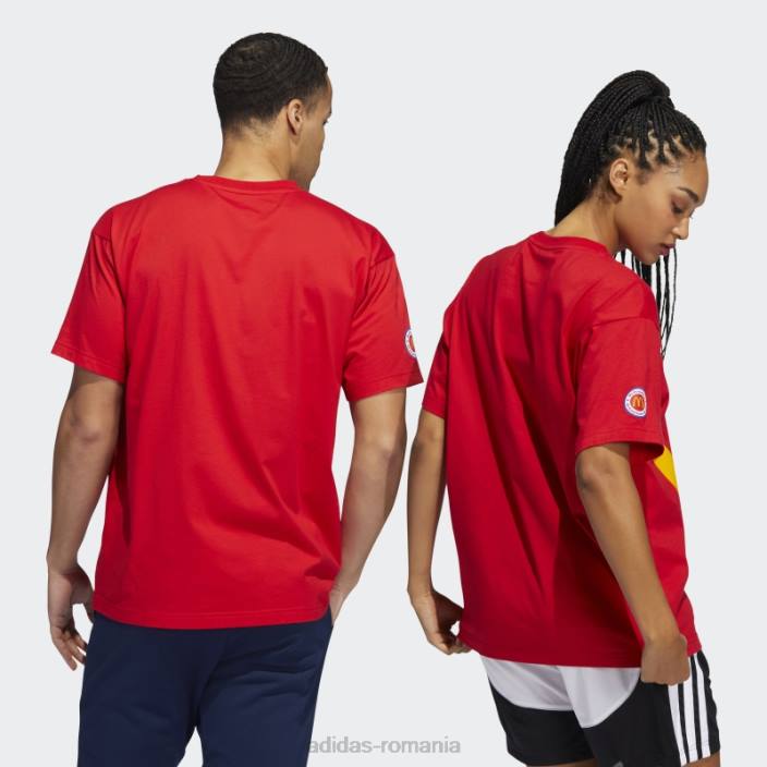 Adidas tricou grafic roșu eric emanuel mcdonald (neutru de gen) unisex roșu 2JBN6634