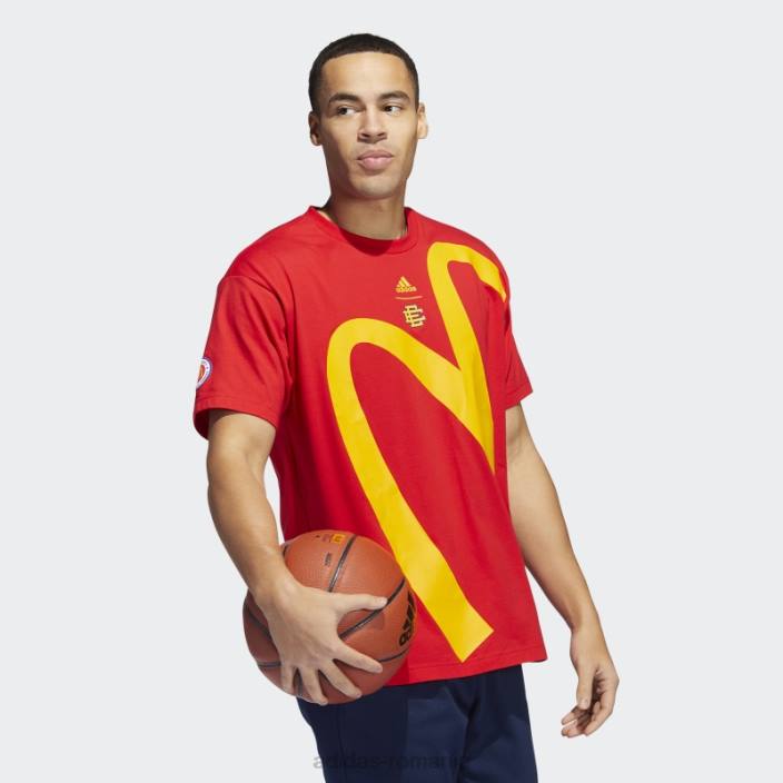 Adidas tricou grafic roșu eric emanuel mcdonald (neutru de gen) unisex roșu 2JBN6634
