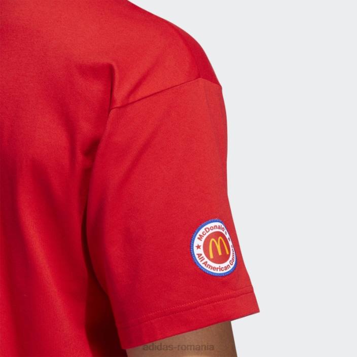 Adidas tricou grafic roșu eric emanuel mcdonald (neutru de gen) unisex roșu 2JBN6634