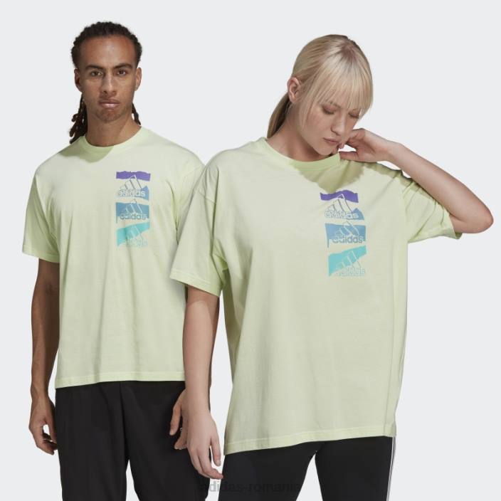 Adidas essentials brandlove tricou un singur jerseu (gen neutru) lime adidas unisex lămâie verde 2JBN7122