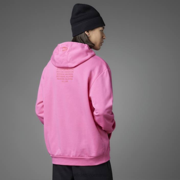 Adidas hanorac adidas pentru ziua îndrăgostiților, magenta unisex magenta 2JBN5619