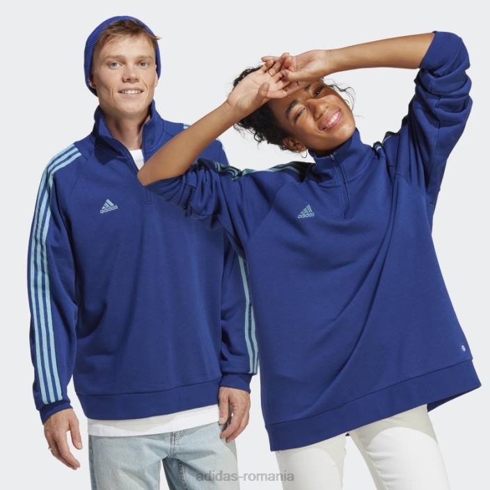 Adidas jachetă de șosea cu fermoar quarter tiro albastru victorie (gen neutru) adidas unisex albastru victorie 2JBN5439