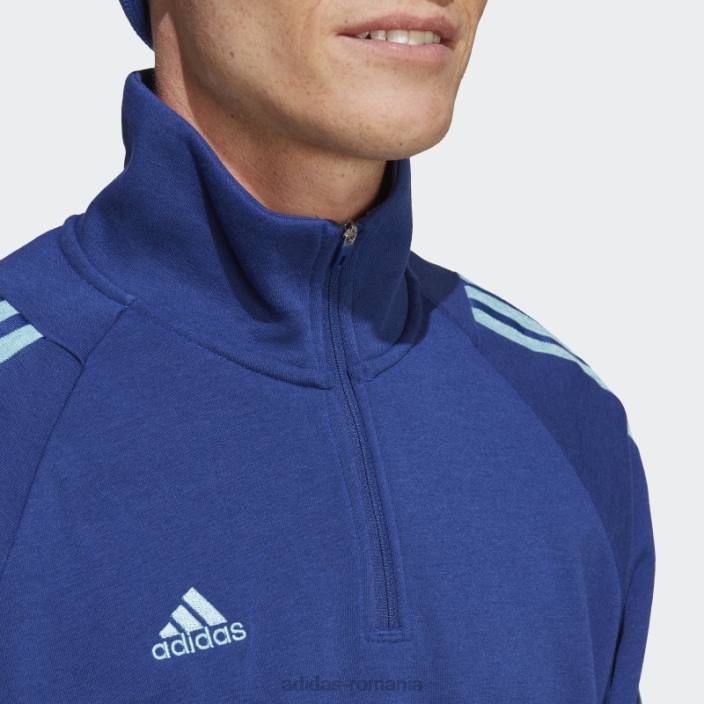 Adidas jachetă de șosea cu fermoar quarter tiro albastru victorie (gen neutru) adidas unisex albastru victorie 2JBN5439