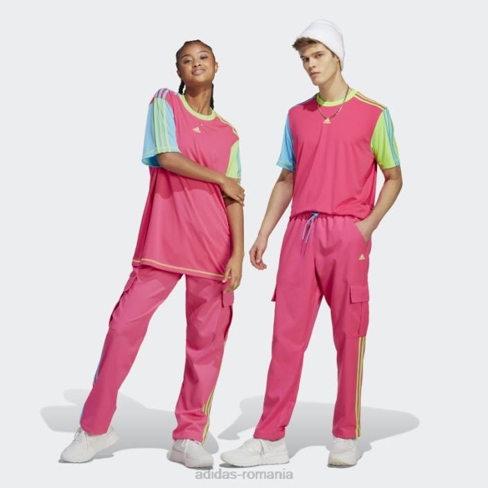 Adidas pantaloni cargo kidcore roz șoc unisex roz șoc 2JBN5724
