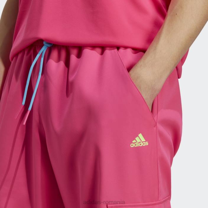 Adidas pantaloni cargo kidcore roz șoc unisex roz șoc 2JBN5724