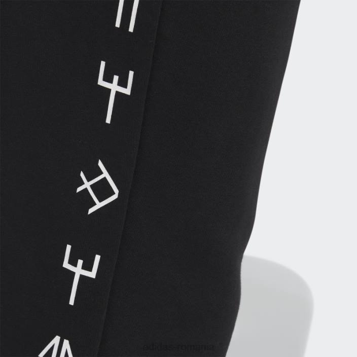 Adidas pantaloni de jogging grafic black marvel pantera neagră unisex negru 2JBN7061