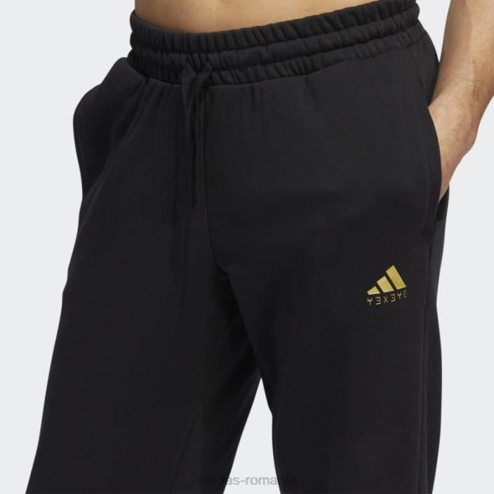Adidas pantaloni grafic pantera neagra negri unisex negru 2JBN7309