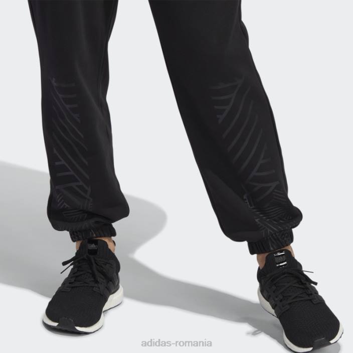 Adidas pantaloni grafic pantera neagra negri unisex negru 2JBN7309