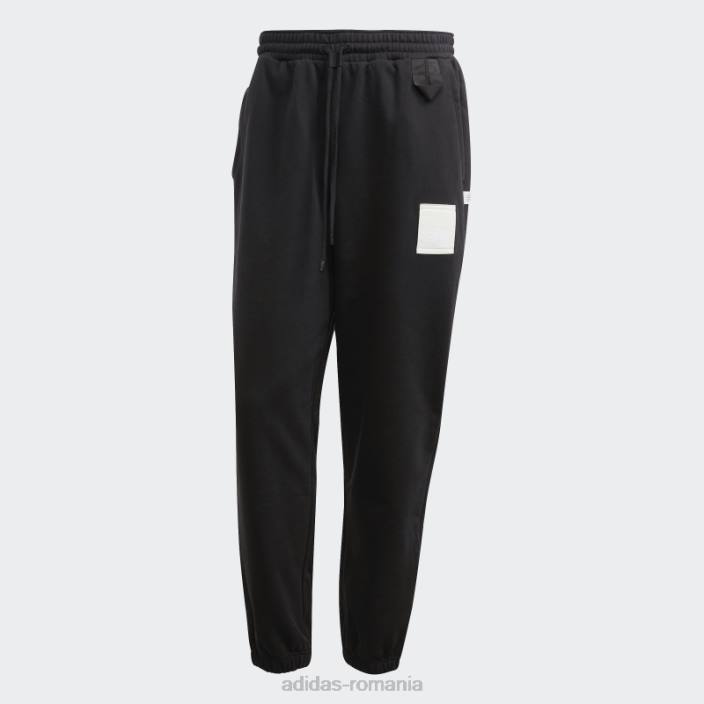 Adidas pantaloni negri lounge greoi French Terry unisex negru 2JBN5021
