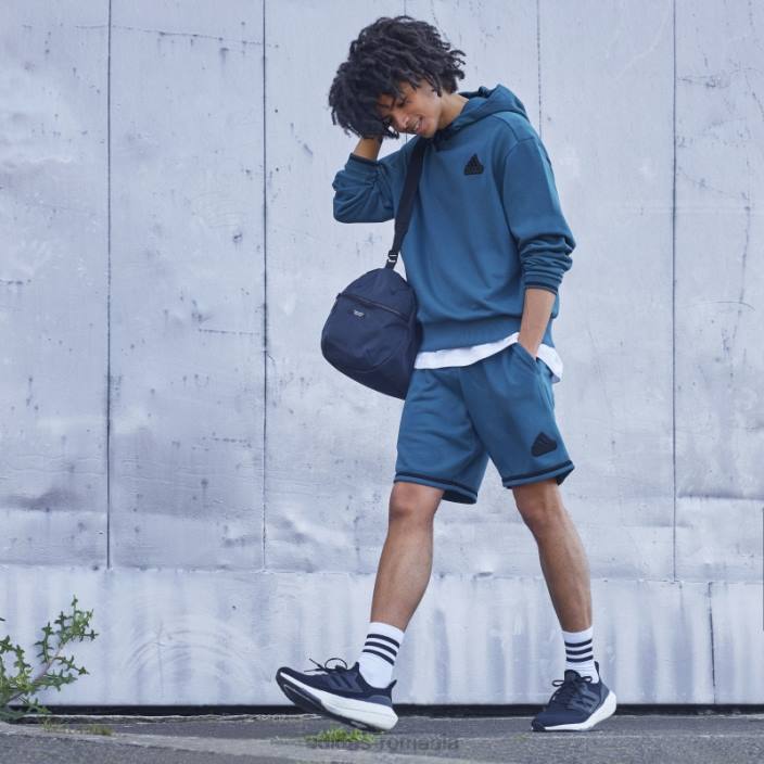 Adidas pantaloni scurți din țesătură franțuzească (gen neutru) viridian unisex viridiană 2JBN7195