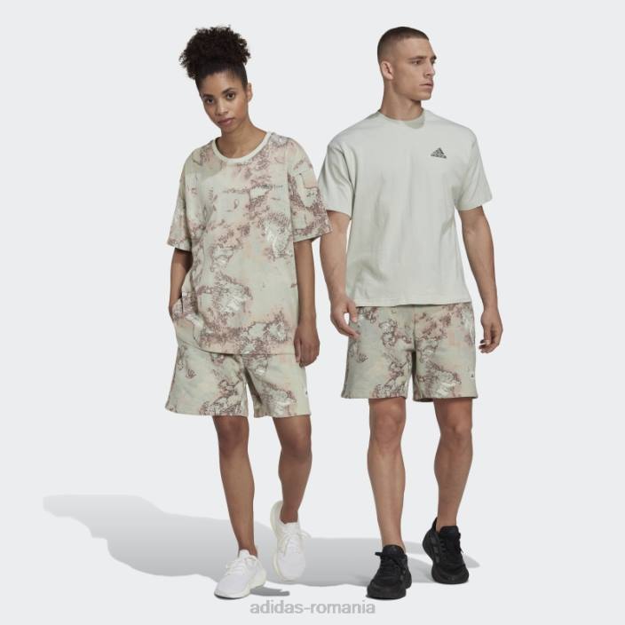 Adidas pantaloni scurți parley verzi (neutru de gen) unisex verde/verde cețos 2JBN6977