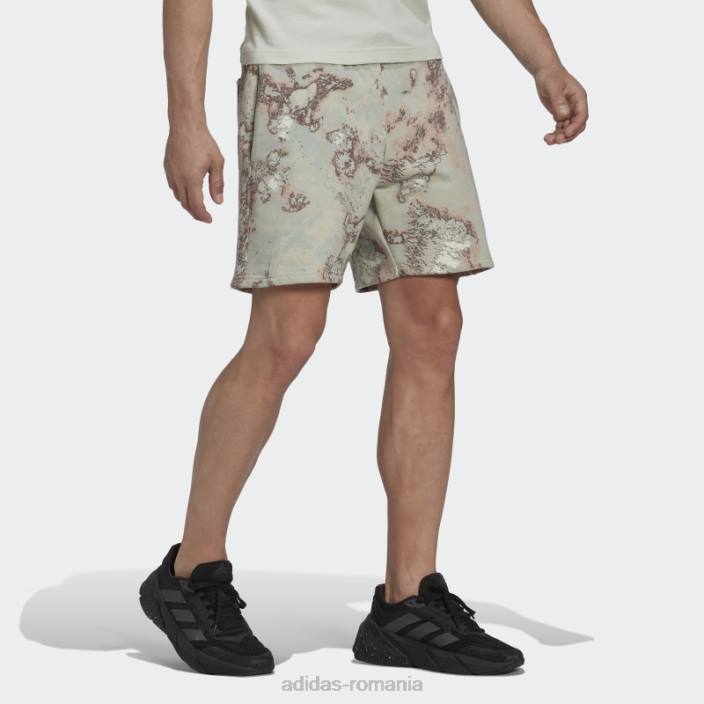 Adidas pantaloni scurți parley verzi (neutru de gen) unisex verde/verde cețos 2JBN6977