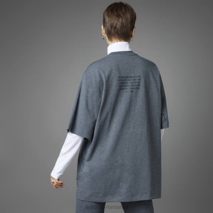 Adidas tricou pentru ziua îndrăgostiților gri închis, căldură, adidas unisex erica gri închis 2JBN5106