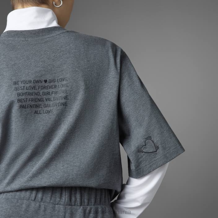 Adidas tricou pentru ziua îndrăgostiților gri închis, căldură, adidas unisex erica gri închis 2JBN5106