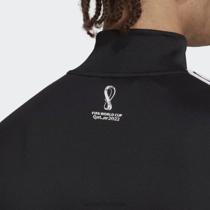 Adidas Cupa Mondială Fifa 2022 Germania Crew Track Top negru unisex negru 2JBN15079