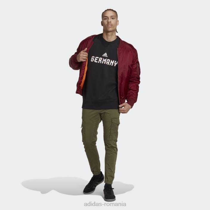 Adidas hanorac negru pentru echipajul cupei mondiale fifa 2022 germania unisex negru 2JBN15052