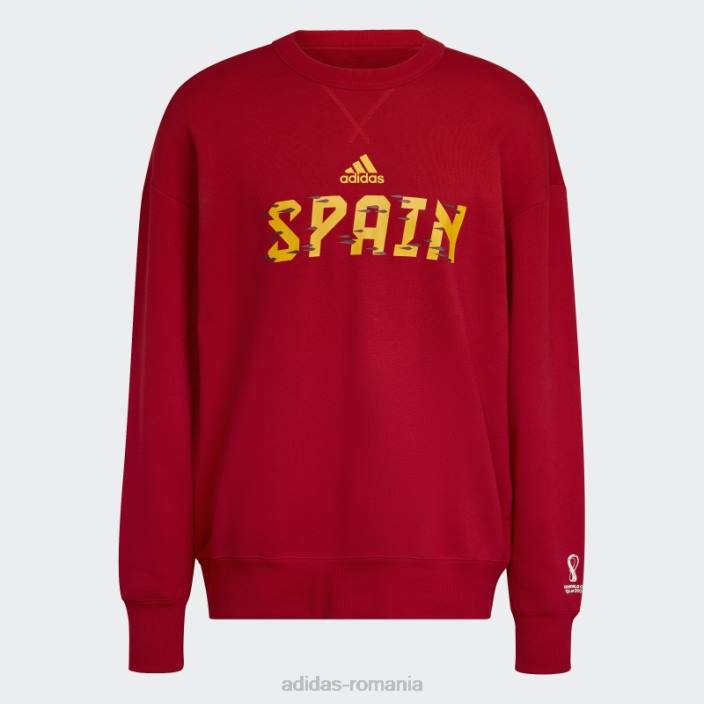 Adidas hanorac roșu adidas pentru copa mondială fifa 2022 spania unisex roșu 2JBN15258