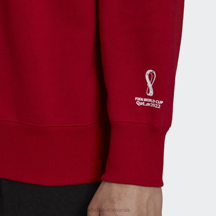 Adidas hanorac roșu adidas pentru copa mondială fifa 2022 spania unisex roșu 2JBN15258