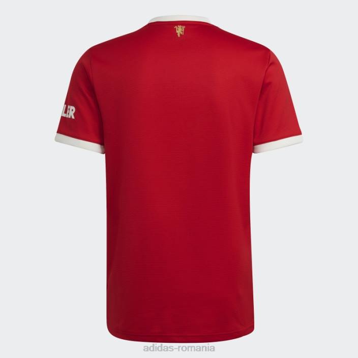 Adidas tricou acasă manchester united 21/22, roșu real unisex roșu adevărat 2JBN1226