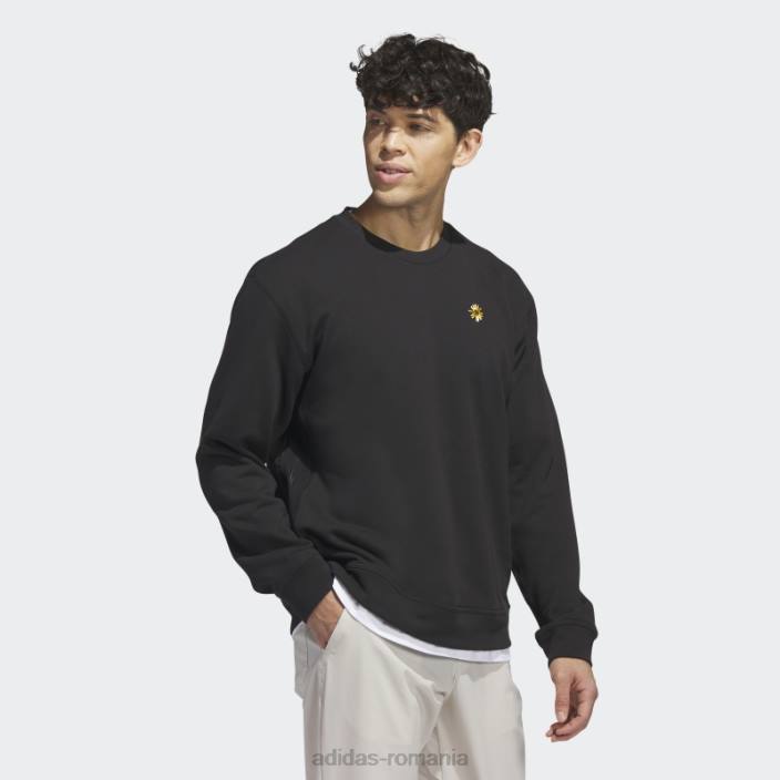 Adidas hanorac negru adicross x burning cart layer crew golf unisex negru 2JBN5332