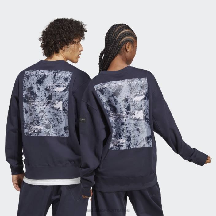 Adidas hanorac ink hot x parley (neutru de gen) unisex cerneală 2JBN13775