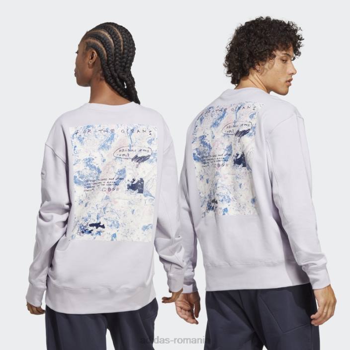 Adidas hanorac silver dawn x parley (gen neutru) fashion unisex zori argintii 2JBN5107