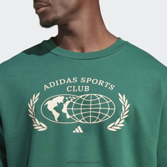 Adidas hanorac verde de club sportiv unisex verde 2JBN5519