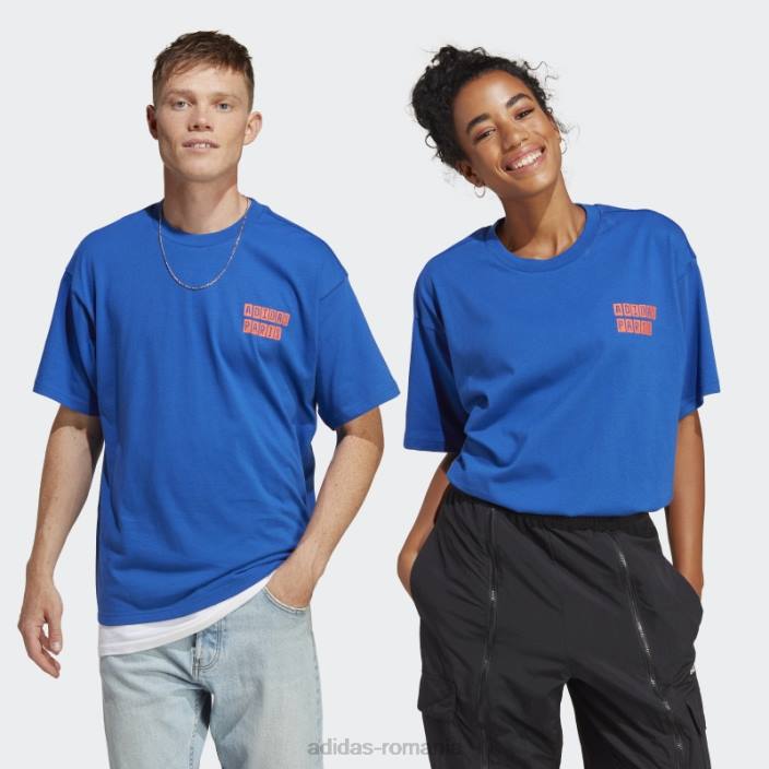 Adidas tricou grafic albastru regal unisex albastru regal 2JBN14293