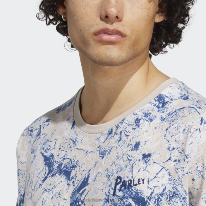 Adidas tricou quartz x parley (neutru de gen) unisex cuarț/argintiu zori 2JBN13613