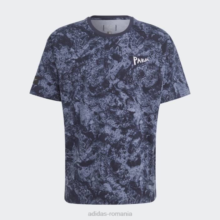 Adidas tricou violet argintiu fashion x parley (neutru de gen) unisex violet argintiu/cerneală 2JBN13765
