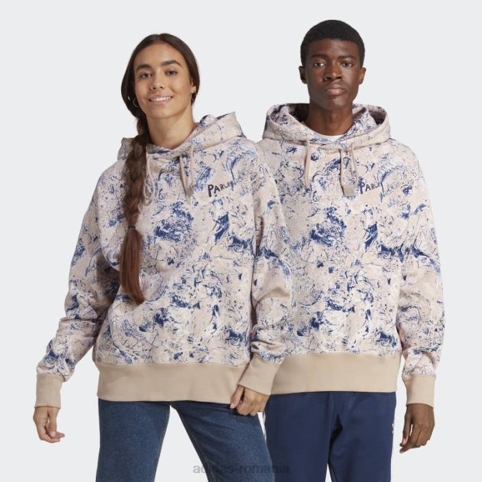 Adidas x parley hoodie (gen neutru) quartz hot unisex cuarț/argintiu zori 2JBN14027