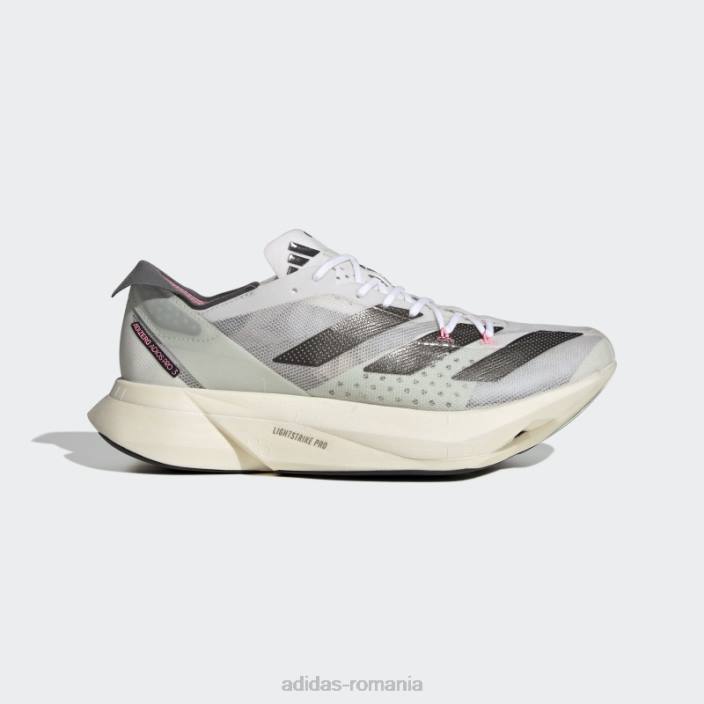 Adidas pantofi adizero adios pro 3 alb unisex alb/metalic/verde 2JBN4057