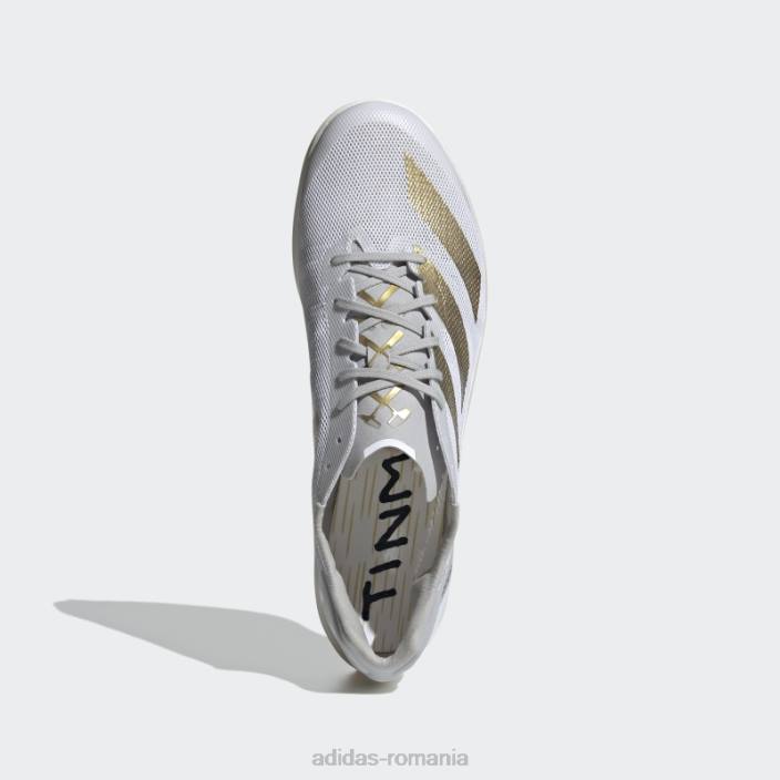 Adidas pantofi albi adizero avanti tyo tinman elite unisex alb/auriu metalic/gri 2JBN731