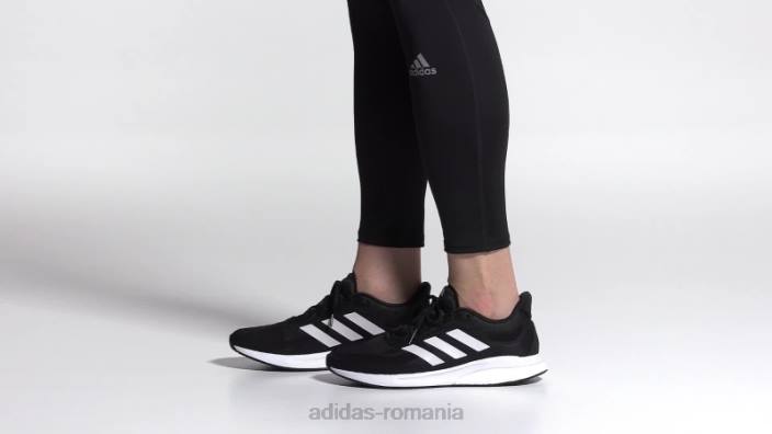 Adidas pantofi supernova negri unisex negru/alb/argintiu 2JBN12944