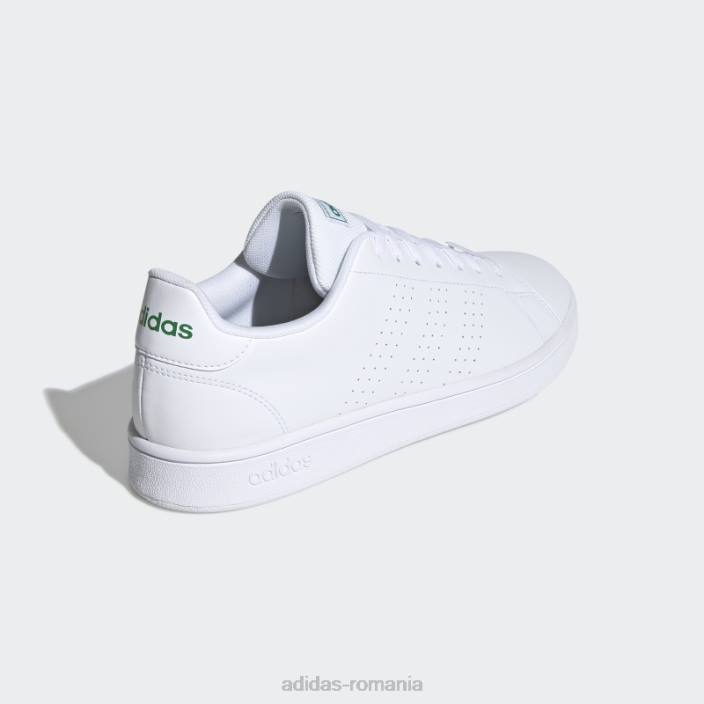 Adidas pantofi de bază avantaj alb unisex alb/verde 2JBN583