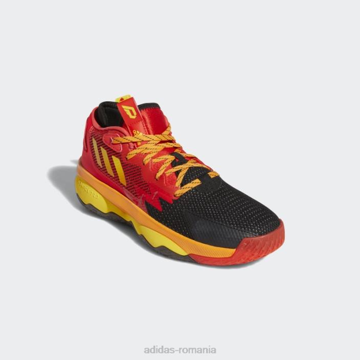 Adidas doamna 8 mr. pantofi incredibili negri adidas unisex negru/galben/rosu 2JBN216