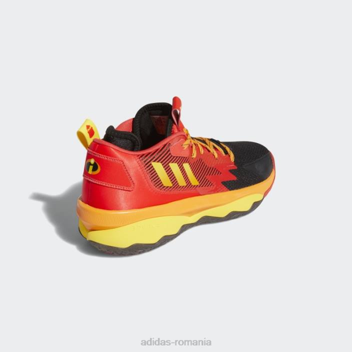 Adidas doamna 8 mr. pantofi incredibili negri adidas unisex negru/galben/rosu 2JBN216