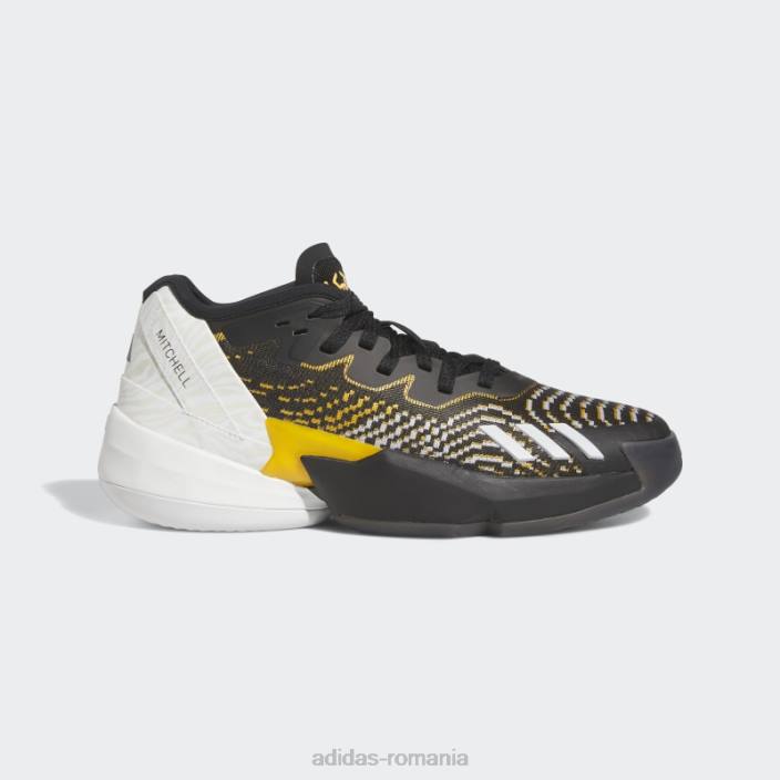 Adidas don. numărul 4 pantofi colegiu de aur unisex negru/colegiu auriu/alb 2JBN4601