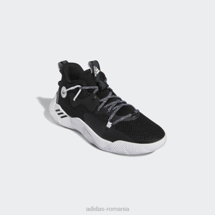 Adidas harden stepback 3 pantofi negri unisex alb negru 2JBN4477
