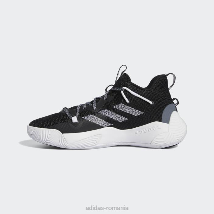 Adidas harden stepback 3 pantofi negri unisex alb negru 2JBN4477