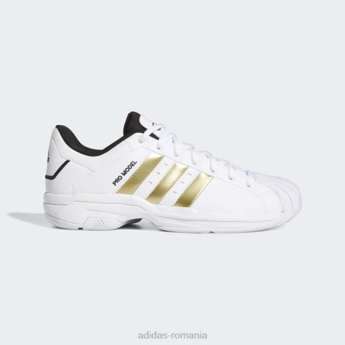 Adidas model pro 2g pantofi joase aurii metalic unisex alb/auriu metalic/negru 2JBN12918