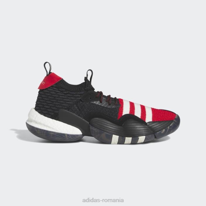 Adidas pantofi negri Trae Young 2.0 unisex negru/stacojiu/alb 2JBN4217