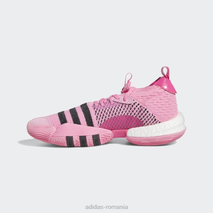 Adidas pantofi trae young 2.0 roz adidas unisex roz/negru/magenta 2JBN4704